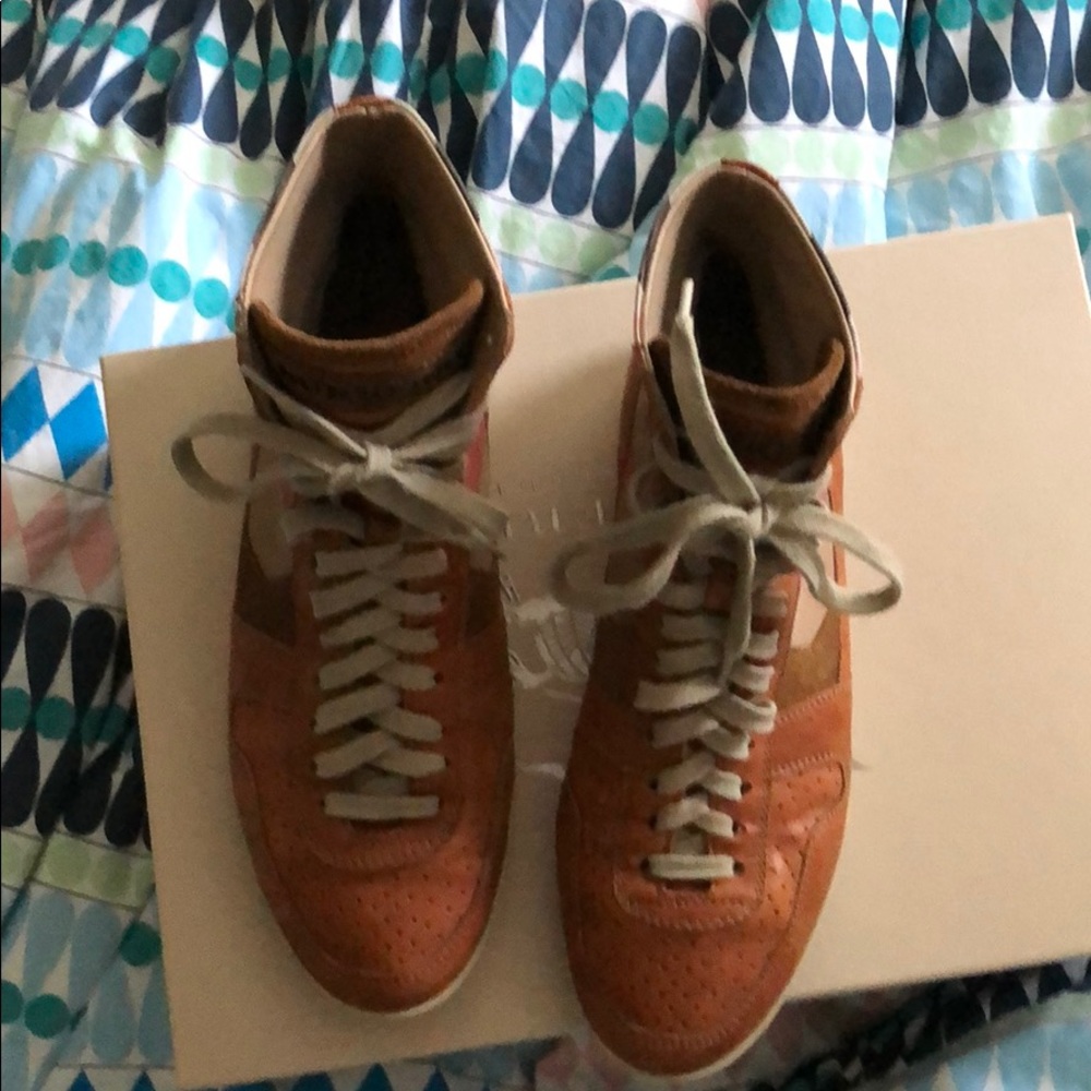 Vintage Burberry high top sneakers